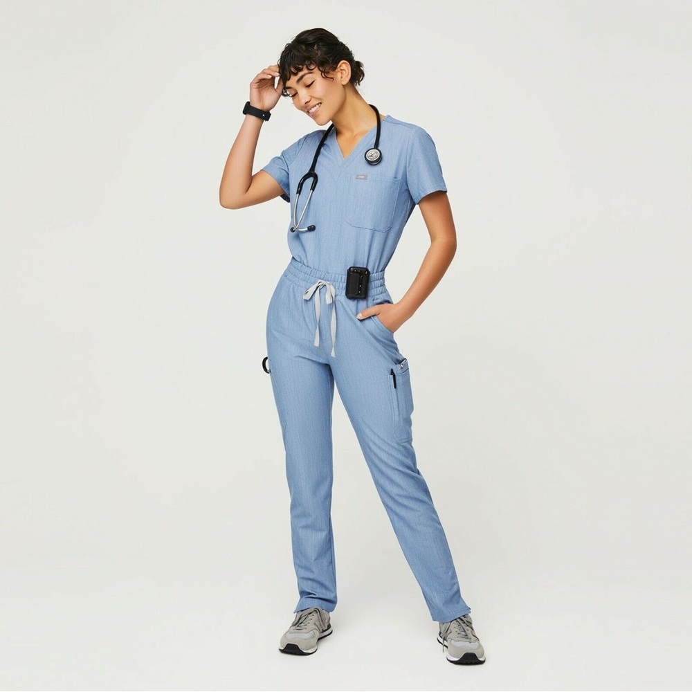 Heather Indigo Figs Scrubs